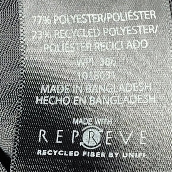 Haggar Pants Mens 32x30 Black Stria Classic Fit Pleated Expandable Waistband - Picture 5 of 11